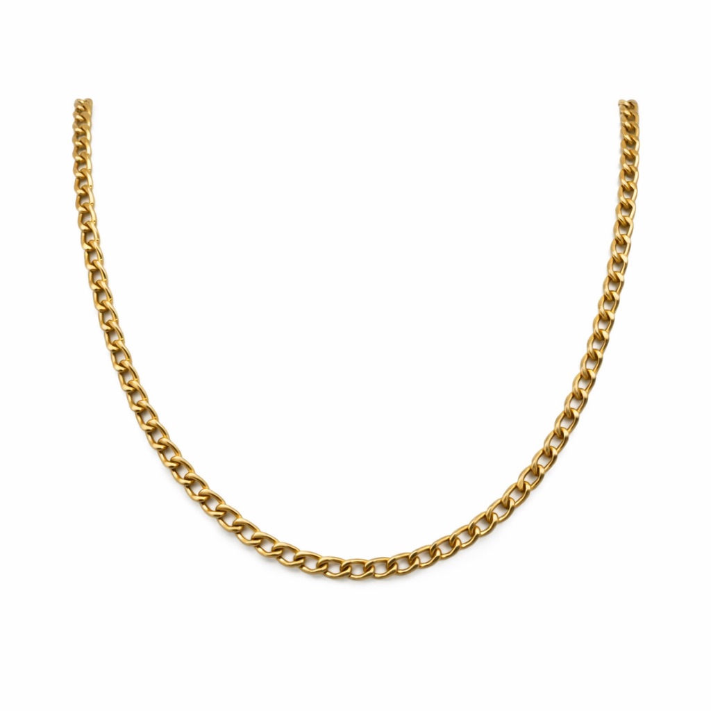 Solid Gold 10k Curb Chain